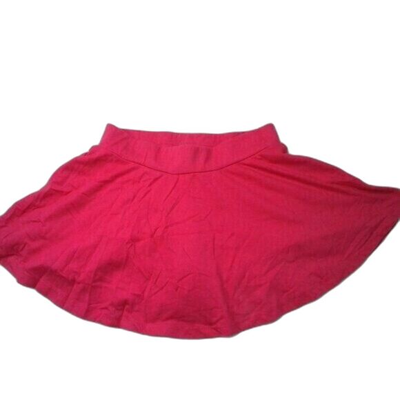 Basic Editions Girls Skort Skirt Shorts Hot Pink Barbiecore Y2K Size M 7/8 - Picture 1 of 8